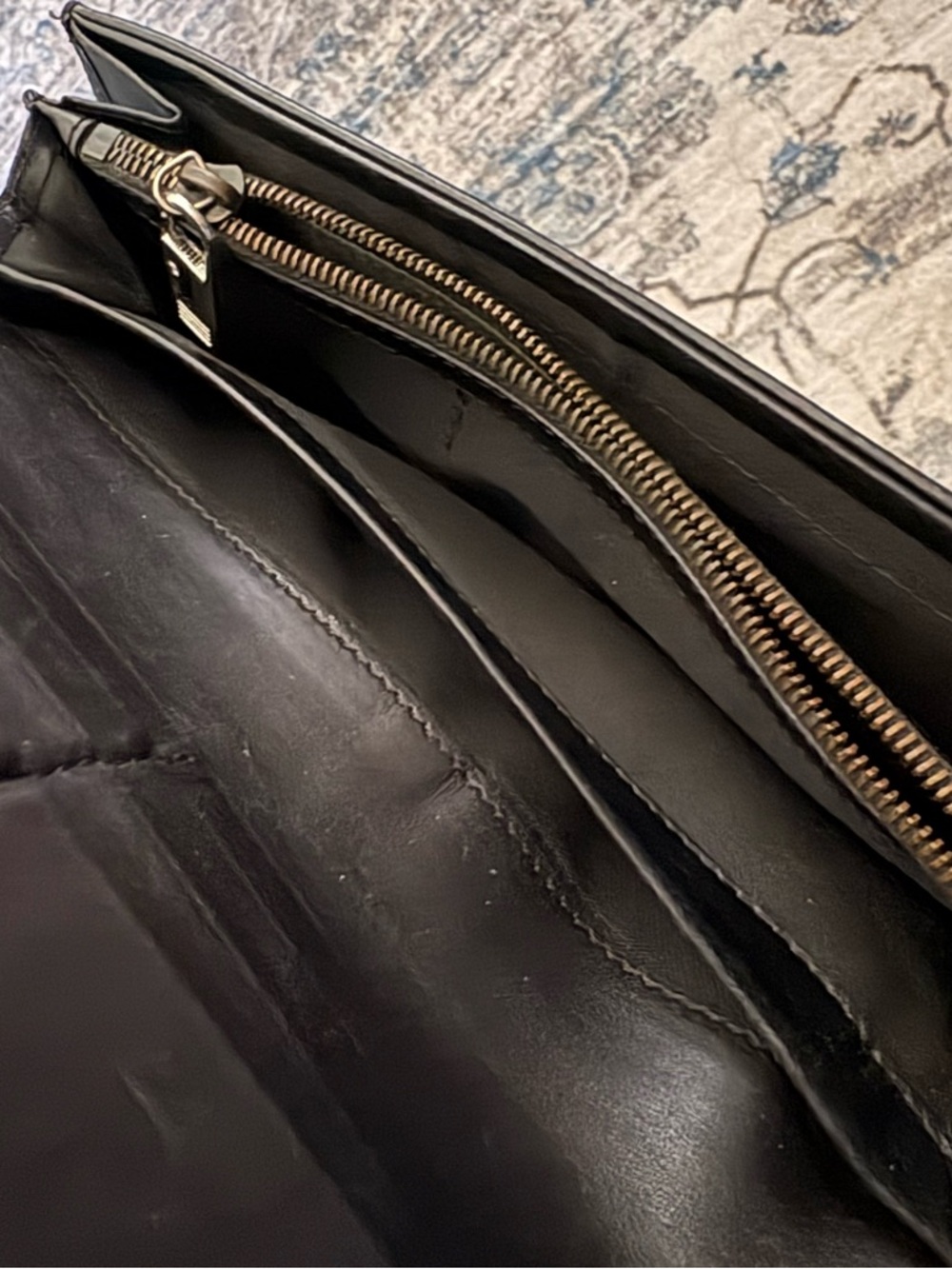 FENDI Zucca pattern long wallet black / brown - Picture 3 of 4
